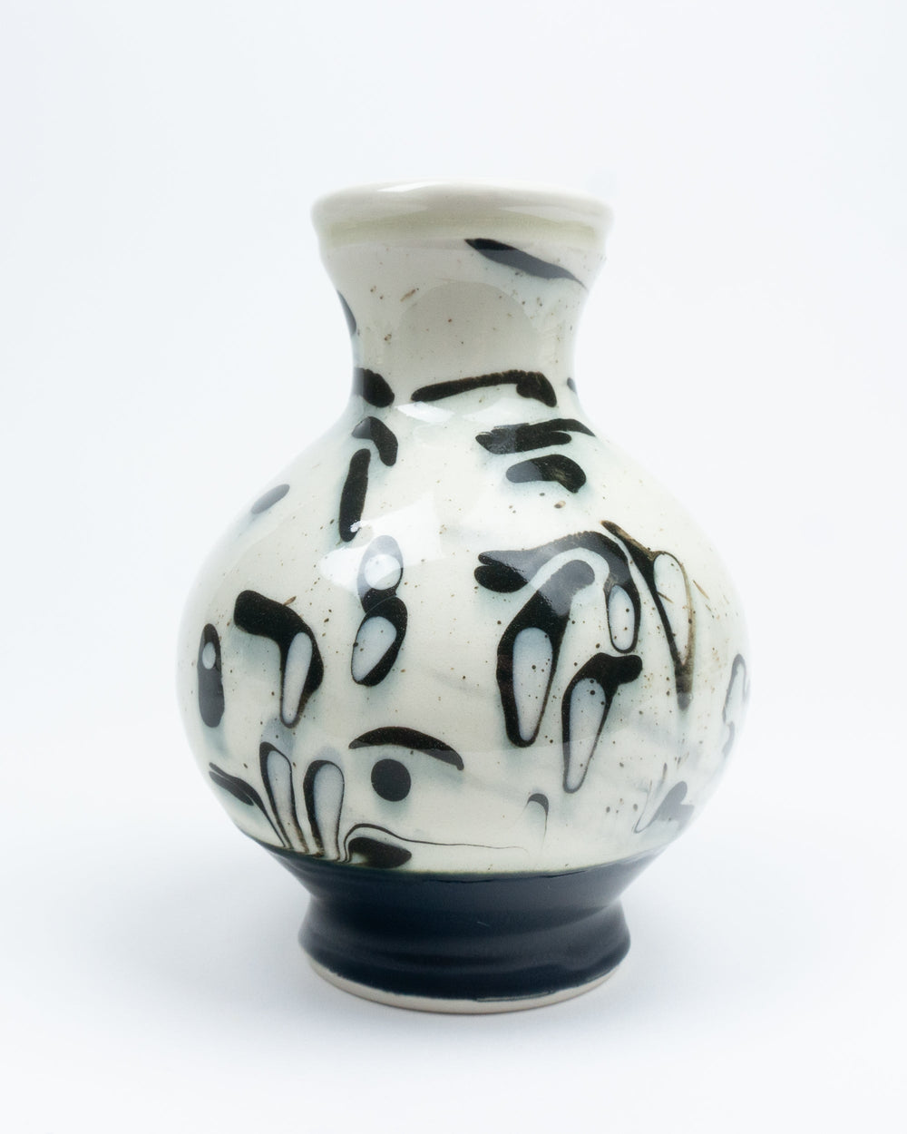 B&W Marbleware Bottle Vase