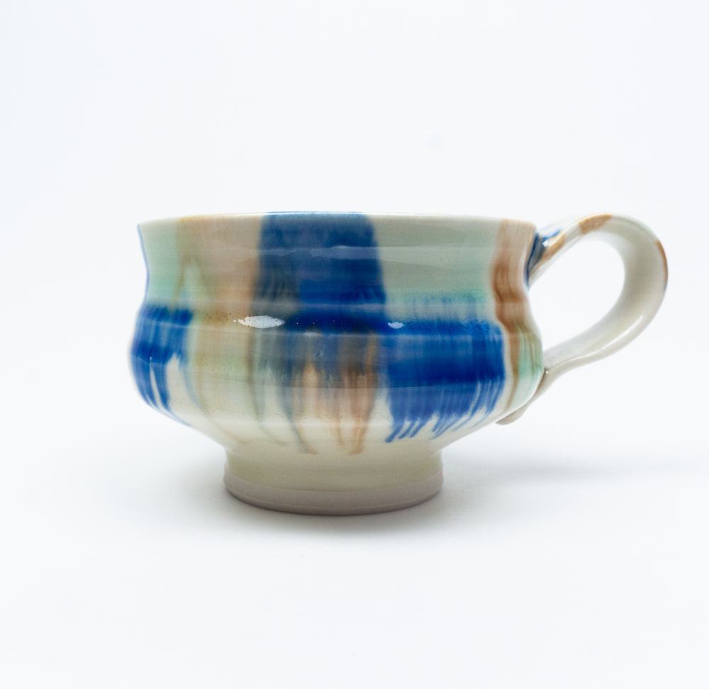 Fluxware Latte Cup w Fluid Wash Pattern