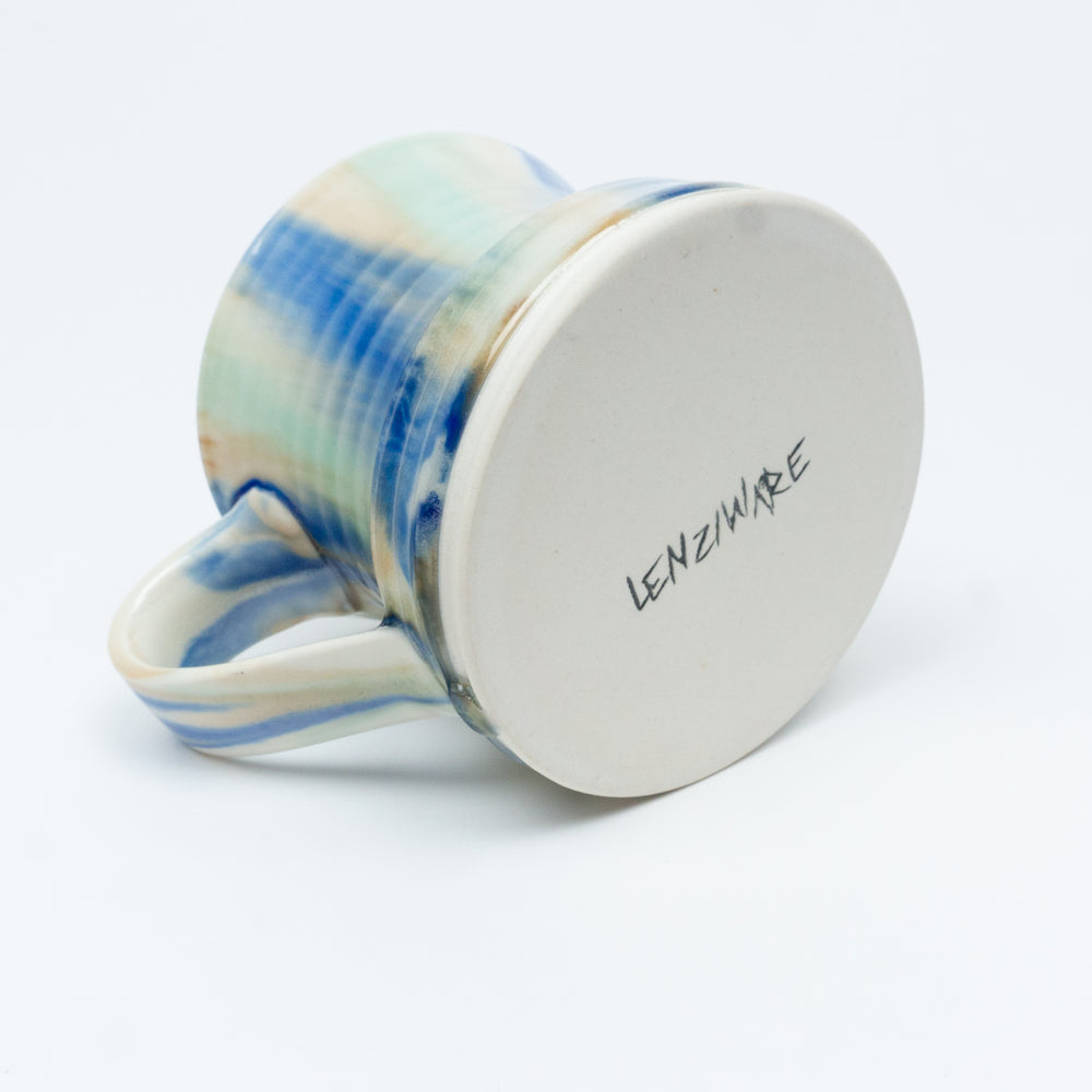 Fluxware Beaker Mug w Angled Wash Pattern