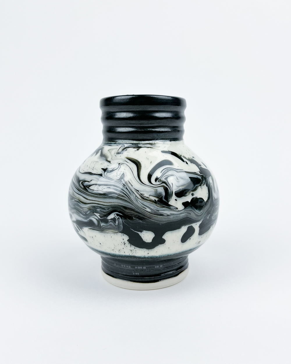 Black and White Marbleware Bottle
